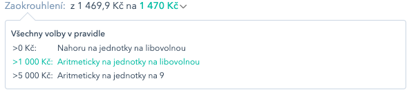 Zaokrouhlení