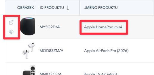 Proklik na detail produktu